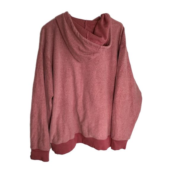 Members Mark Pink Reverse Fleece Hoodie, XXL, Pre-owned - Picture 4 of 7